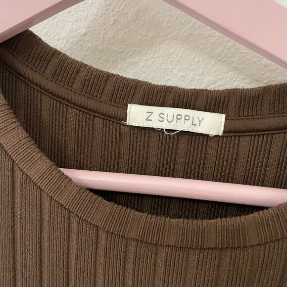 Z SUPPLY Women's Raewyn Dress Dark Chocolate Brown Size S - Picture 6 of 9